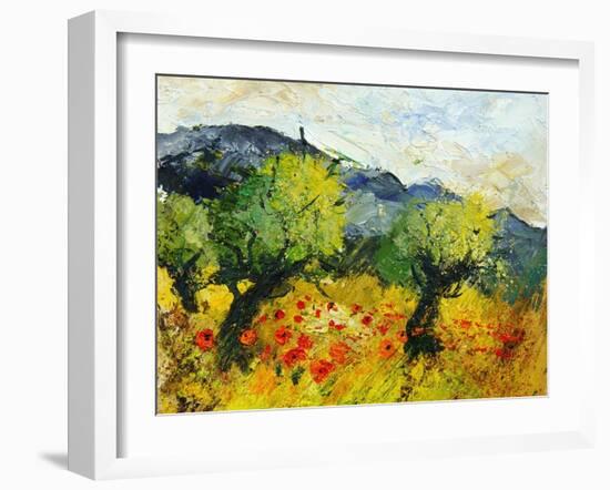 Olive trees 45-Pol Ledent-Framed Art Print