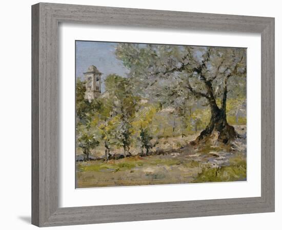 Olive Trees in Florence-William Merritt Chase-Framed Giclee Print