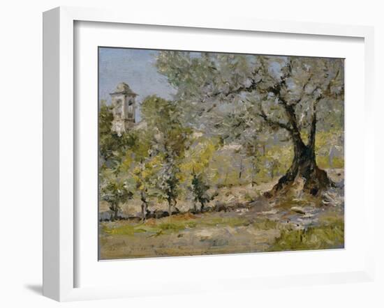 Olive Trees in Florence-William Merritt Chase-Framed Giclee Print