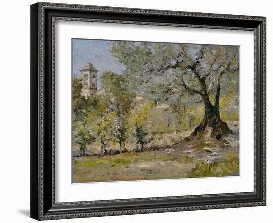 Olive Trees in Florence-William Merritt Chase-Framed Giclee Print