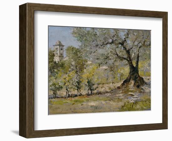 Olive Trees in Florence-William Merritt Chase-Framed Premium Giclee Print