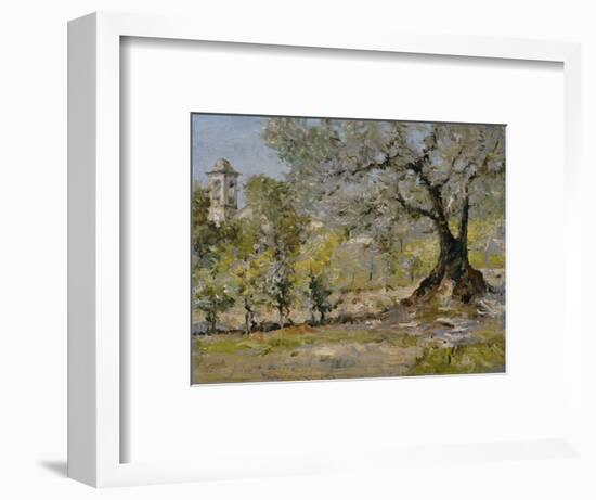 Olive Trees in Florence-William Merritt Chase-Framed Premium Giclee Print