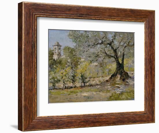 Olive Trees in Florence-William Merritt Chase-Framed Premium Giclee Print