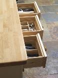 Close Up of Handle of Kitchen Unit-Oliver Beamish-Photo