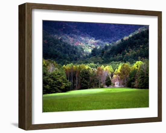 Oliver Cabin GSMNP, TN-J.D. Mcfarlan-Framed Photographic Print