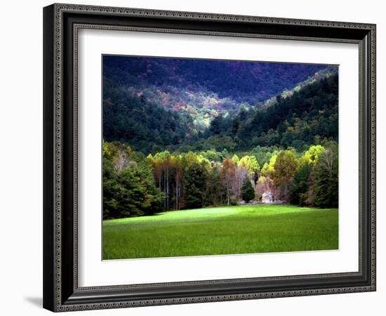 Oliver Cabin GSMNP, TN-J.D. Mcfarlan-Framed Photographic Print