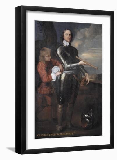 Oliver Cromwell (1599-1658) Lord Protector of England, C.1650-Robert Walker-Framed Giclee Print