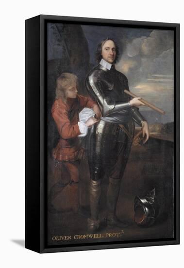 Oliver Cromwell (1599-1658) Lord Protector of England, C.1650-Robert Walker-Framed Premier Image Canvas