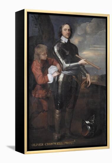 Oliver Cromwell (1599-1658) Lord Protector of England, C.1650-Robert Walker-Framed Premier Image Canvas