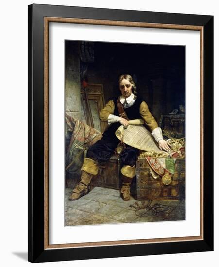 Oliver Cromwell, 1867-Emanuel Leutze-Framed Giclee Print