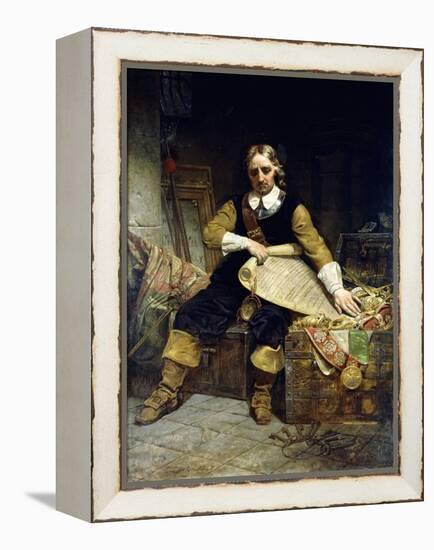 Oliver Cromwell, 1867-Emanuel Leutze-Framed Premier Image Canvas