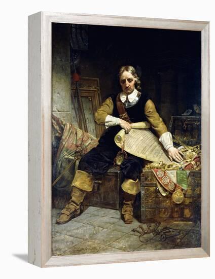 Oliver Cromwell, 1867-Emanuel Leutze-Framed Premier Image Canvas