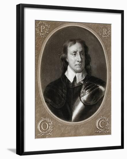 Oliver Cromwell, English Military Leader and Politician,1657-Peter Lely-Framed Giclee Print