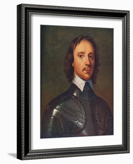 Oliver Cromwell, English Military Leader and Politician, 1906-Sir Anthony Van Dyck-Framed Giclee Print