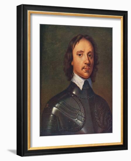 Oliver Cromwell, English Military Leader and Politician, 1906-Sir Anthony Van Dyck-Framed Giclee Print