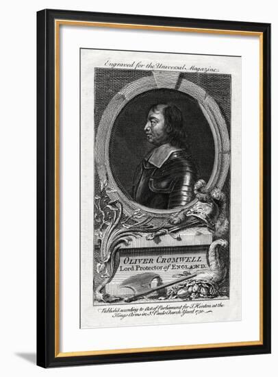 Oliver Cromwell, Lord Protector of England, 1750--Framed Giclee Print