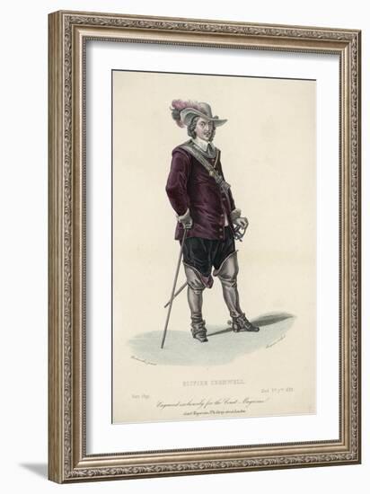 Oliver Cromwell Soldier Statesman the Protector-De La Roche-Framed Art Print