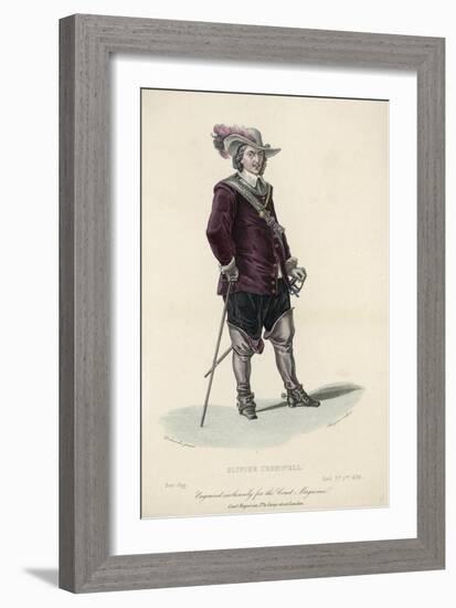 Oliver Cromwell Soldier Statesman the Protector-De La Roche-Framed Art Print