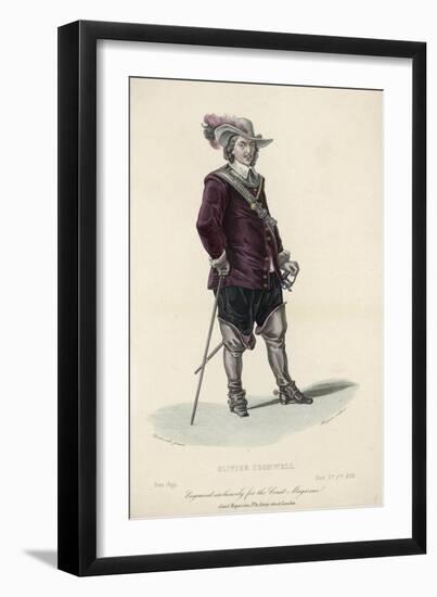 Oliver Cromwell Soldier Statesman the Protector-De La Roche-Framed Art Print