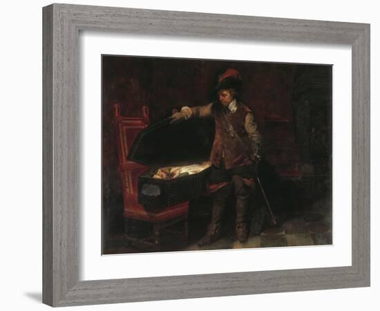 Oliver Cromwell-Paul Delaroche-Framed Giclee Print