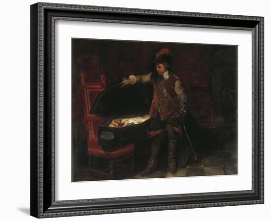 Oliver Cromwell-Paul Delaroche-Framed Giclee Print