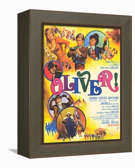 Oliver, French Movie Poster, 1969-null-Framed Stretched Canvas