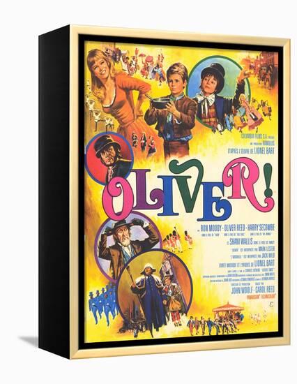 Oliver, French Movie Poster, 1969-null-Framed Stretched Canvas