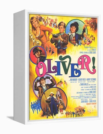 Oliver, French Movie Poster, 1969-null-Framed Stretched Canvas
