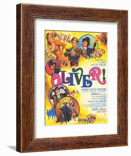 Oliver, French Movie Poster, 1969-null-Framed Premium Giclee Print