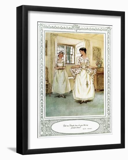 Oliver Goldsmith 's play She Stoops to Conque-Hugh Thomson-Framed Giclee Print