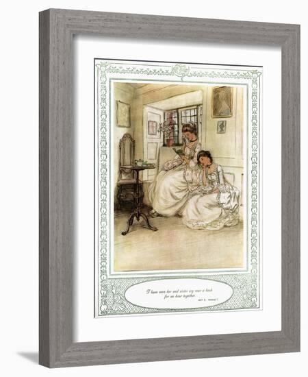 Oliver Goldsmith 's play She Stoops to Conque-Hugh Thomson-Framed Giclee Print