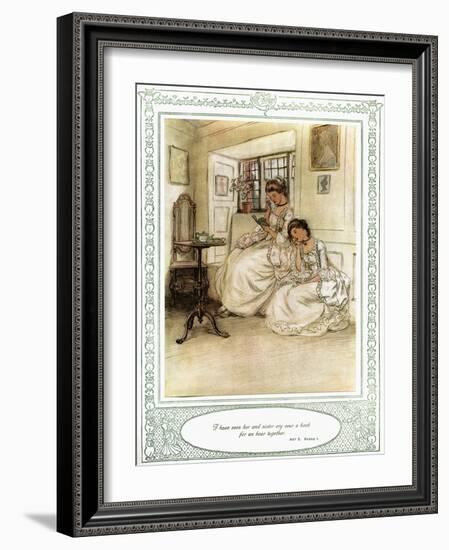 Oliver Goldsmith 's play She Stoops to Conque-Hugh Thomson-Framed Giclee Print