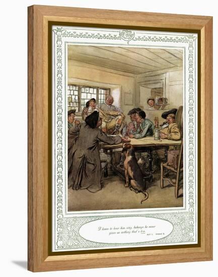 Oliver Goldsmith 's play She Stoops to Conque-Hugh Thomson-Framed Premier Image Canvas