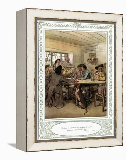 Oliver Goldsmith 's play She Stoops to Conque-Hugh Thomson-Framed Premier Image Canvas