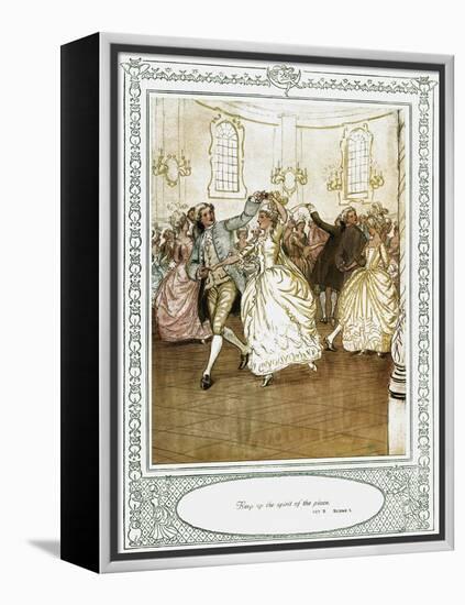 Oliver Goldsmith 's play She Stoops to Conque-Hugh Thomson-Framed Premier Image Canvas