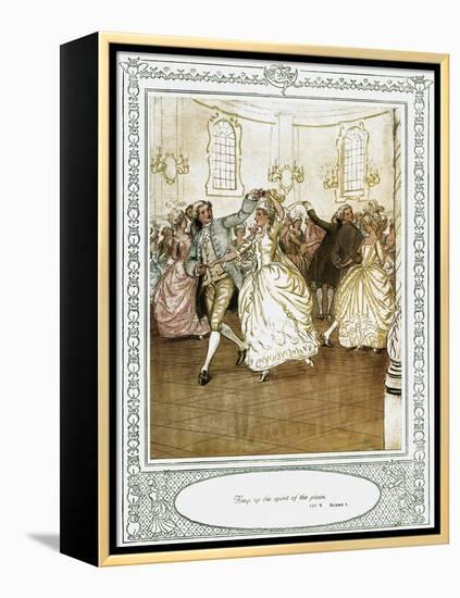 Oliver Goldsmith 's play She Stoops to Conque-Hugh Thomson-Framed Premier Image Canvas