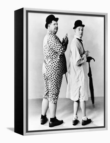 Oliver Hardy, Stan Laurel, Hal Roach Publicity Shot, Early 1930S-null-Framed Stretched Canvas