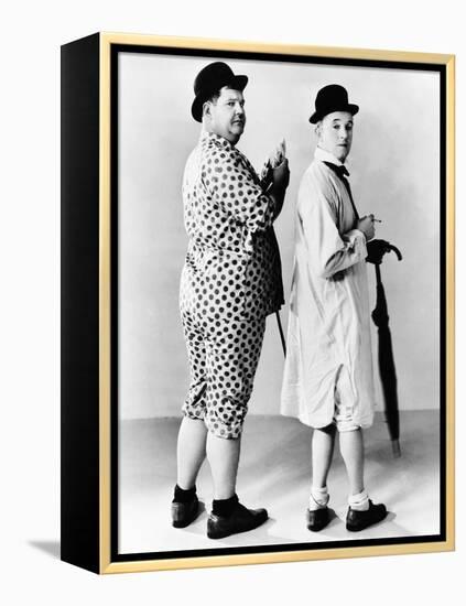 Oliver Hardy, Stan Laurel, Hal Roach Publicity Shot, Early 1930S-null-Framed Stretched Canvas