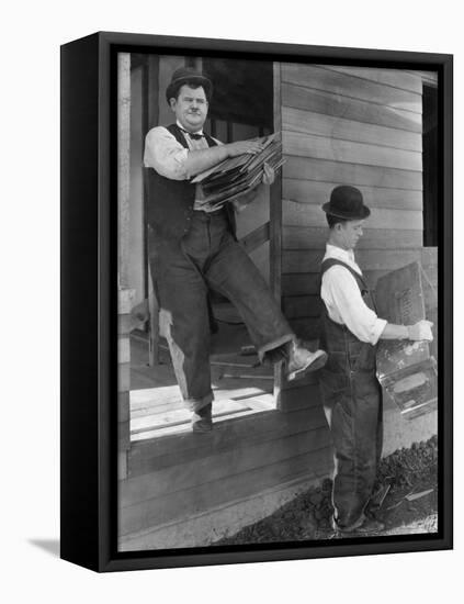Oliver Hardy, Stan Laurel, Laurel and Hardy's Laughing 20's, 1965-null-Framed Premier Image Canvas