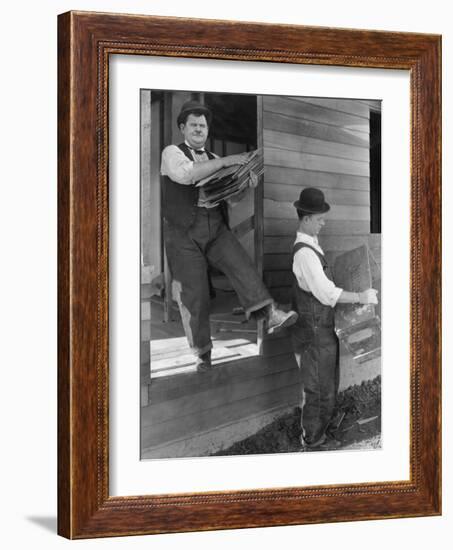 Oliver Hardy, Stan Laurel, Laurel and Hardy's Laughing 20's, 1965-null-Framed Photographic Print