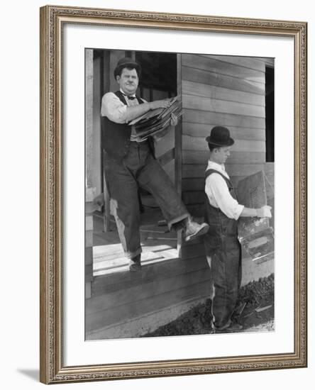 Oliver Hardy, Stan Laurel, Laurel and Hardy's Laughing 20's, 1965-null-Framed Photographic Print