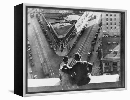 Oliver Hardy, Stan Laurel, Liberty, 1929-null-Framed Premier Image Canvas