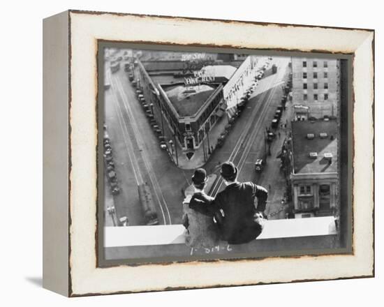 Oliver Hardy, Stan Laurel, Liberty, 1929-null-Framed Premier Image Canvas