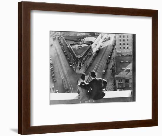 Oliver Hardy, Stan Laurel, Liberty, 1929-null-Framed Photographic Print