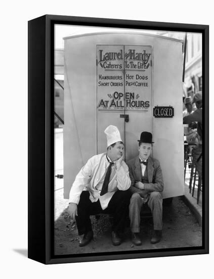 Oliver Hardy, Stan Laurel, Pack Up Your Troubles, 1932-null-Framed Premier Image Canvas