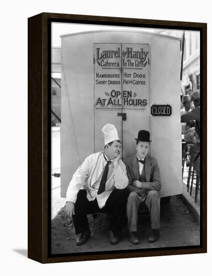 Oliver Hardy, Stan Laurel, Pack Up Your Troubles, 1932-null-Framed Premier Image Canvas