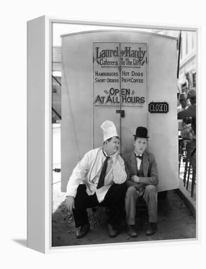 Oliver Hardy, Stan Laurel, Pack Up Your Troubles, 1932-null-Framed Premier Image Canvas