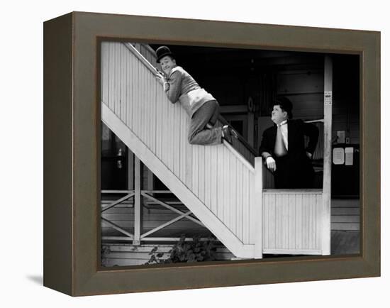 Oliver Hardy, Stan Laurel-null-Framed Premier Image Canvas