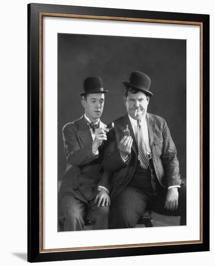 Oliver Hardy, Stan Laurel-null-Framed Photographic Print