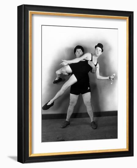 Oliver Hardy, Stan Laurel-null-Framed Photographic Print